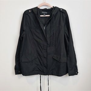 Forever 21 Plus Size Lightweight Windbreaker Jacket - Black - Size 2X